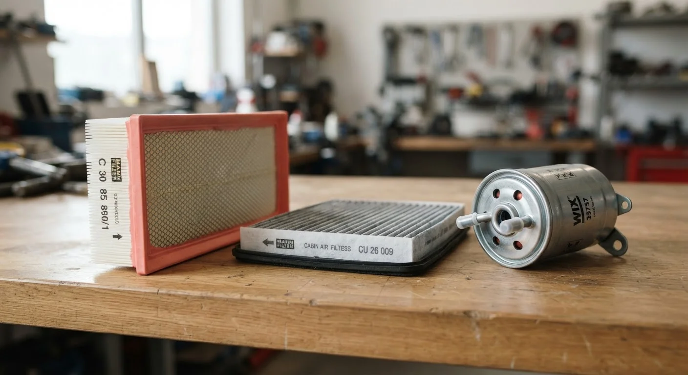 Air Filters, Cabin Filters, and Fuel Filters: What Each One Actually Does