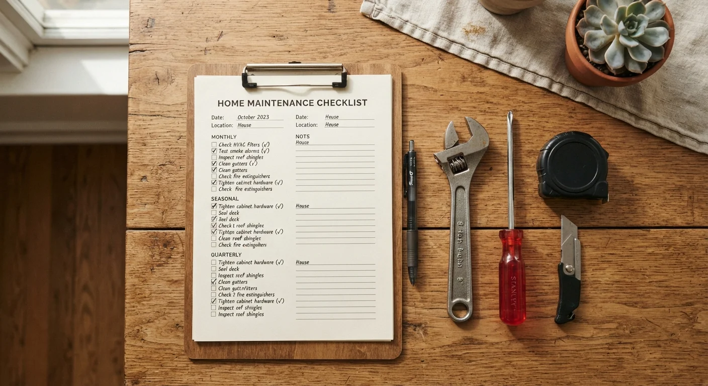 Home Maintenance Task Tracker: What Gets Done, How Often, and Why
