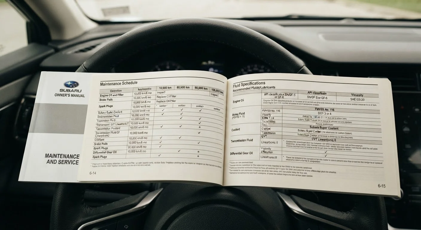 Reading Your Owner's Manual: The Maintenance Information Most Drivers Overlook