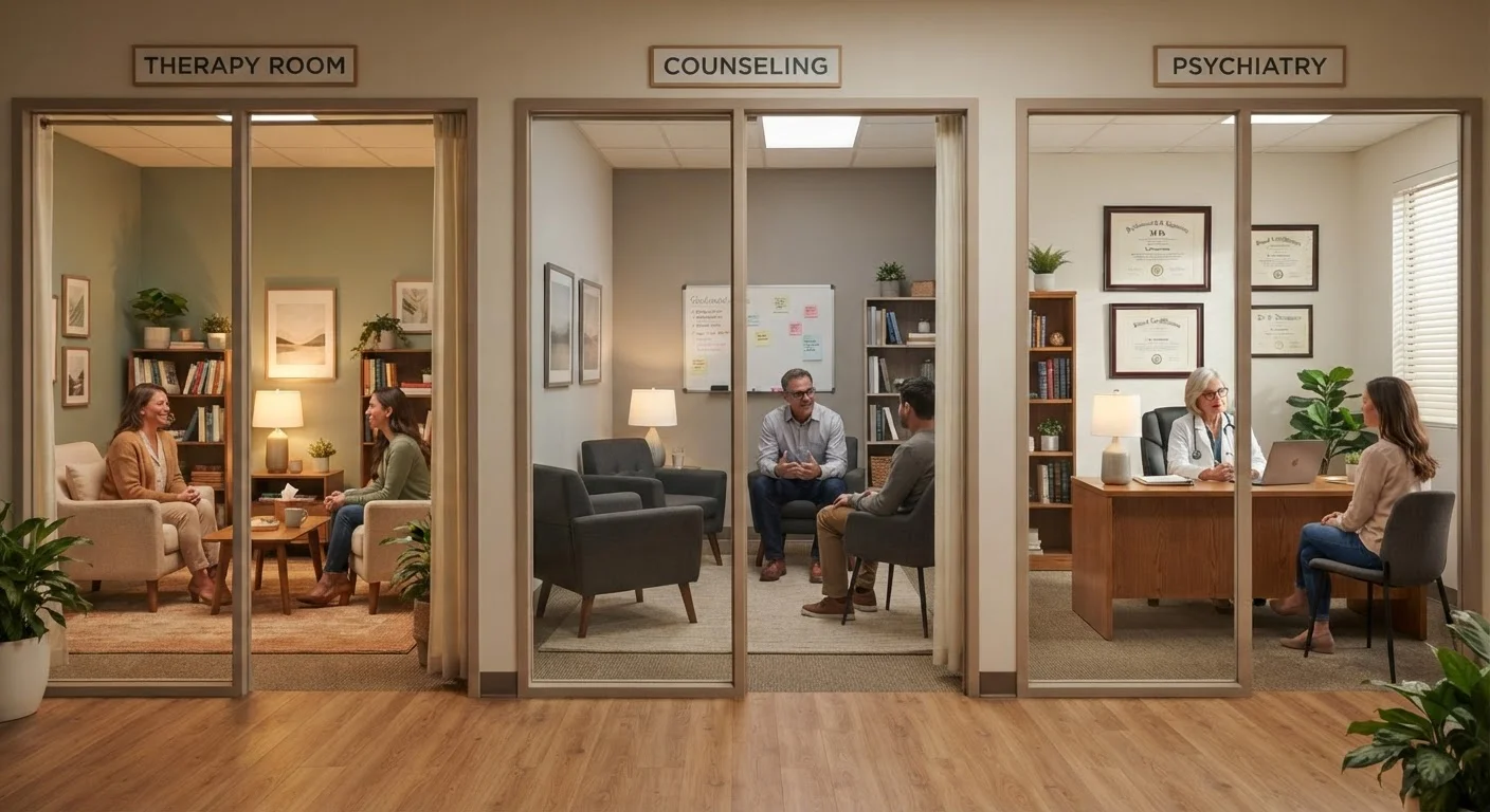 Therapy, Counseling, and Psychiatry: Understanding the Differences