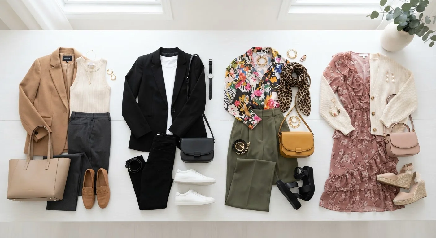 Wardrobe Archetypes: Classic, Minimalist, Eclectic, and Romantic Compared